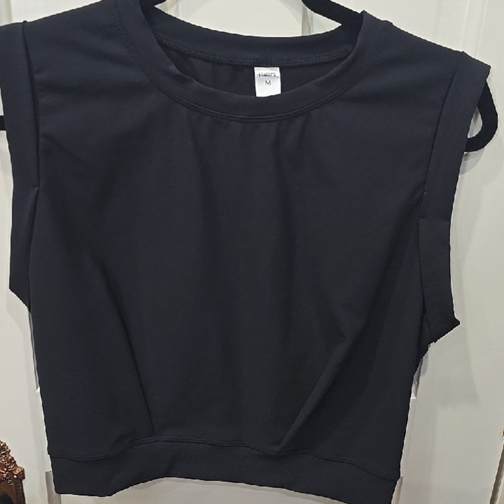 Hanes Women's Charcoal Muscle Tee